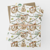 Niedliche Schluchten, die von einem Baum abgehen Geschenkpapier Set (Beispiel)