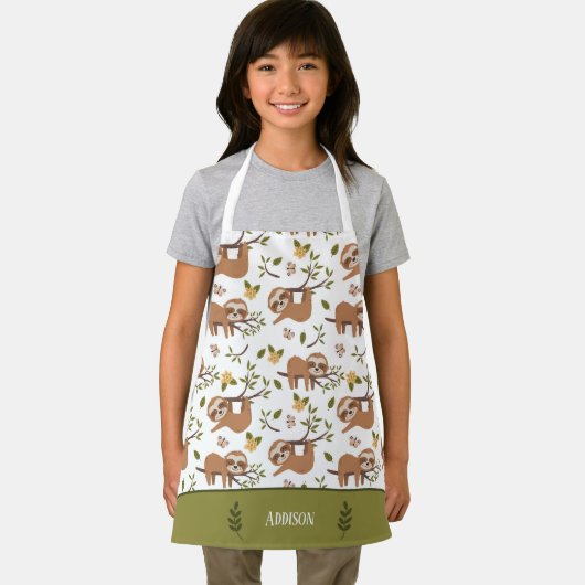 Niedliche Schluchten Schlafen auf Baum Pattern Küc Schürze (Insitu)