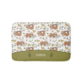 Niedliche Schluchten Schlafen auf Bäumen Kid Patte Badematte (Vorderseite)