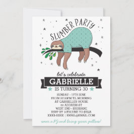 Niedliche Schlummerwolf-Party Einladung