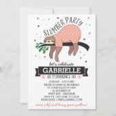 Niedliche Schlummerwolf-Party Einladung (Vorderseite)