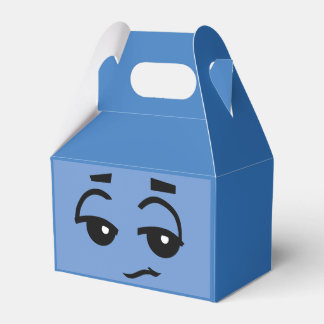 NIEDLICHE SCHMALTFLÄCHE BLAUE GABLE-FASERFELD GESCHENKSCHACHTEL