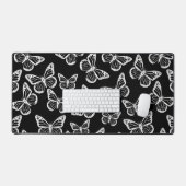 Niedliche Schmetterlinge Elegantes Chic-Muster Sch Schreibtischunterlage (Tastatur & Maus)