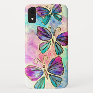 Niedliche Schmetterlinge fliegen - Sommerfreuden - Case-Mate iPhone Hülle