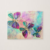 Niedliche Schmetterlinge fliegendes Jigsaw-Puzzle Puzzle (Horizontal)