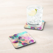 Niedliche Schmetterlinge Getränkeuntersetzer (Rechte Seite)