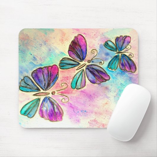 Niedliche Schmetterlinge Mousepad (Mit Mouse)