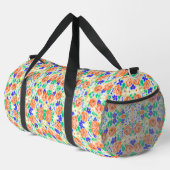 Niedliche Schmetterlinge Rose Muster Duffle Bag (Rechte Ecke)