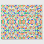 Niedliche Schmetterlinge Rose Muster Geschenkpapier (Flach)