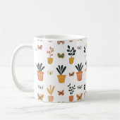 Niedliche Schmetterlinge und Topf Kaffeetasse (Links)