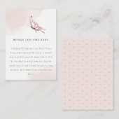 Niedliche Schmetterlingsbücher für Babydusche Begleitkarte (Vorne/Hinten)