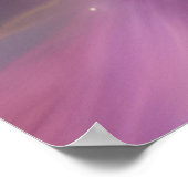 Niedliche Schmetterlingsflügel, lila rosa Poster (Ecke)