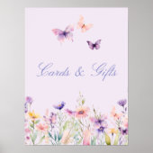 Niedliche Schmetterlingskarten und Geschenke Kinde Poster (Vorne)