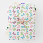 Niedliche Schmetterlingsmuster-Wrapper Geschenkpapier Set (Beispiel)