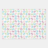 Niedliche Schmetterlingsmuster-Wrapper Geschenkpapier Set (Vorderseite)