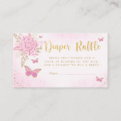 Niedliche Schmetterlingspuchzettel Begleitkarte (Vorderseite)