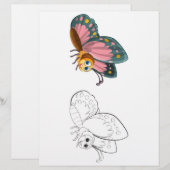 Niedliche Schmetterlingsseite (Vorne/Hinten)