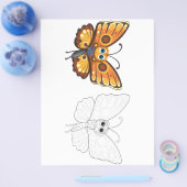 Niedliche Schmetterlingsseite Flyer (Einzeln)