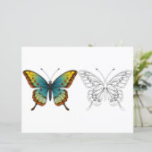 Niedliche Schmetterlingsseite für Cartoon (Stehend Vorderseite)