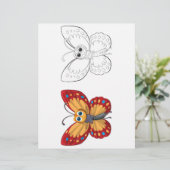 Niedliche Schmetterlingsseite für Cartoon (Stehend Vorderseite)