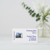 Niedliche Schnauzer-Geschäfts-Karten Visitenkarte (Stehend Vorderseite)