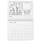 Niedliche Schnecke 2026 Mittelfarben Kalender (Jan 2026)