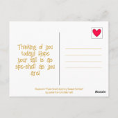 Niedliche Schnecke Apple y Sweet Smile Fall Postkarte (Rückseite)