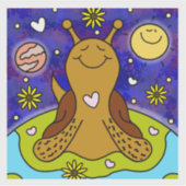 Niedliche Schnecke begeht den Earth Day | Vinyl Aufkleber (Vorderseite)