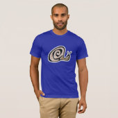 Niedliche Schnecke; blau T-Shirt (Vorne ganz)