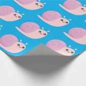 Niedliche Schnecke Geschenkpapier (Ecke)