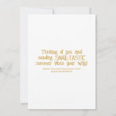 Niedliche Schnecke Groovy Summer Mail Hallo Gruß Karte (Rückseite)