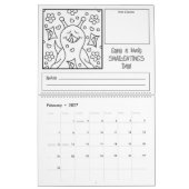 Niedliche Schnecke Groß 2026 Färben Kalender (Feb 2027)