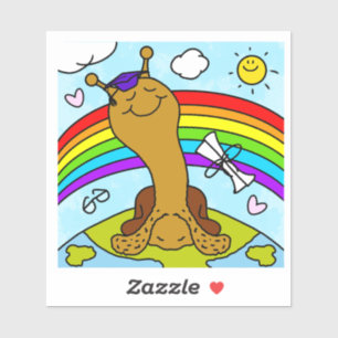 Niedliche Schnecke hat sie an den oberen Abschluss Aufkleber