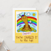 Niedliche Schnecke hat sie an den oberen Abschluss Karte (Vorderseite/Rückseite Beispiel)