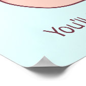 Niedliche Schnecke langsam aber sicher Entschlosse Poster (Ecke)