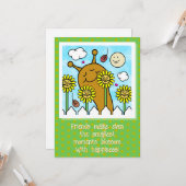 Niedliche Schnecke mit Kronleuchter Friends Fall Karte (Vorderseite/Rückseite Beispiel)