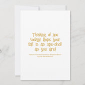 Niedliche Schnecke mit Kronleuchter Friends Fall Karte (Rückseite)