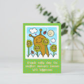 Niedliche Schnecke mit Kronleuchter Friends Fall Postkarte (Stehend Vorderseite)