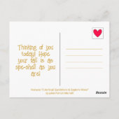 Niedliche Schnecke mit Kronleuchter Friends Fall Postkarte (Rückseite)