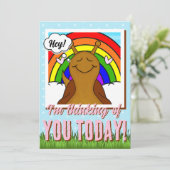 Niedliche Schnecke mit Rainbow Snail Tastic Day | Karte (Stehend Vorderseite)