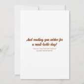 Niedliche Schnecke mit Rainbow Snail Tastic Day | Karte (Rückseite)