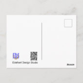 Niedliche Schnecke Mosaikkust. Geburtstag (SPÄT) P Postkarte (Rückseite)