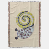 Niedliche Schnecke Mosaikkust. Trow Blanket Decke (Vorderseite Vertikal)