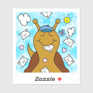 Niedliche Schnecke Sie haben Mail Vinyl Got Aufkleber