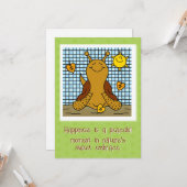 Niedliche Schnecke Sonnenschein und Leaf Mosaik gl Karte (Vorderseite/Rückseite Beispiel)