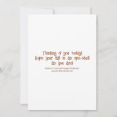 Niedliche Schnecke Sonnenschein und Leaf Mosaik gl Karte (Rückseite)