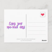 Niedliche Schnecke Sweet Little Birthday Postcard Postkarte (Rückseite)