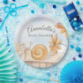 Niedliche Schnecke und Ladybug Garden Thema Kinder Pappteller (Party)