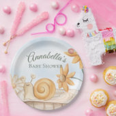 Niedliche Schnecke und Ladybug Garden Thema Kinder Pappteller (Party)