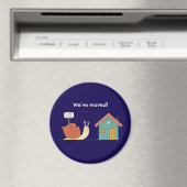 Niedliche Schnecke "We ve Moved" Funny New Zuhause Magnet (In Situ (Geschirrspüler))